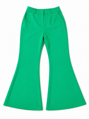 Pantalone fondo campana verde