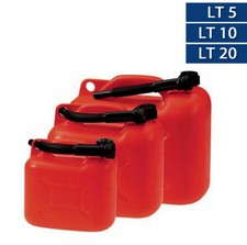 TANICA PLASTICA PER CARBURANTE BENZINA E GASOLIO OMOLOGATA LT 5 - 10 - 20 00721V