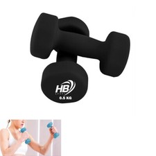 COPPIA 2 MANUBRI PESI DA PALESTRA MANUBRIO PESETTI PER FITNESS BILANCIERE 0.5KG