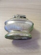 RONSON-ACCENDINO DA TAVOLO-CON STOPPINO-A BENZINA- VINTAGE-IN METALLO-USATO