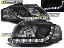 FARI ANTERIORI NERO LED PER