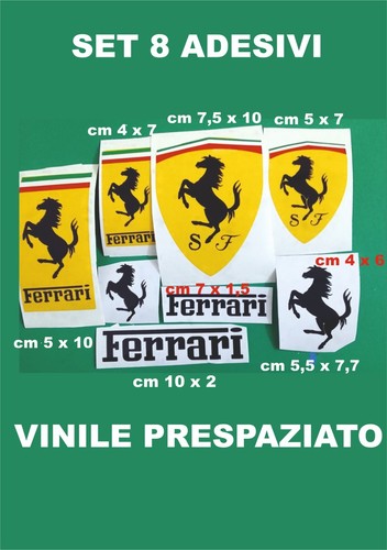 Adesivi ferrari vinile - adesivi,
