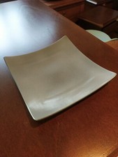 Set x6 Piatti Quadrati Faria & Bento Stoneware Grigio e Nero