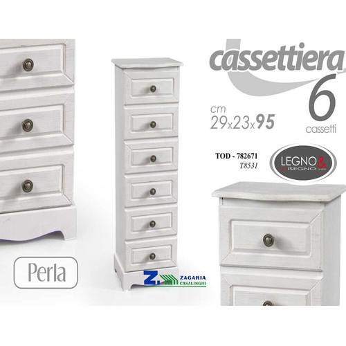 Cassettiera slim cassetti - slim, 6