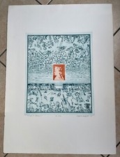 Edgardo Travaglini acquaforte acquatinta  Federico  Urbino  6/10 firmata ottimo+