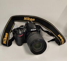 Nikon D3200 Fotocamera Digitale NERO Obiettivo AF-S Nikkor 18-135 ZOOM tracolla