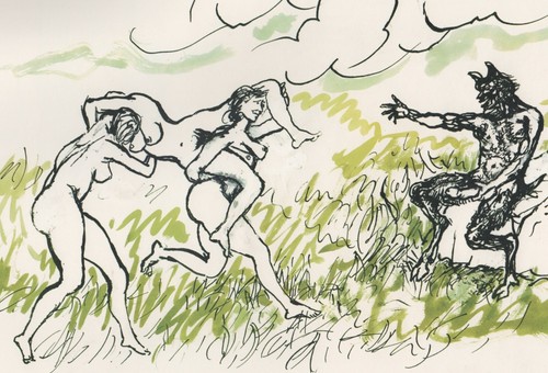 Renato guttuso baccanale - baccanale,