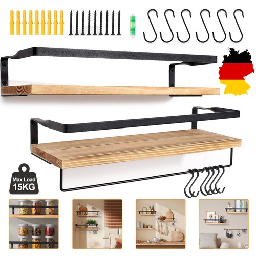Scaffale sospeso legno - 2x,