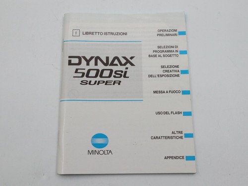 Minolta dynax 500si super - 500si,
