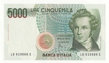 5000 LIRE BELLINI DECR 4