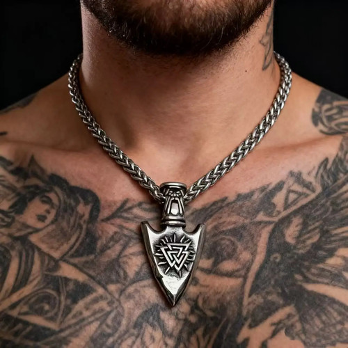 Collana runa norrena peltro