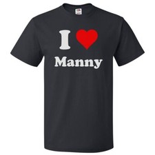 T shirt I Love Manny maglietta