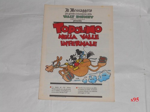 Topolino nella valle - topolino,