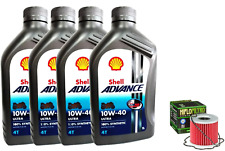 KIT TAGLIANDO SUZUKI GSX 1000 1100 1980 1981 1985 SHELL ULTRA 10W40 FILTRO OLIO