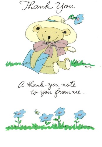 Biglietto auguri thank you - biglietto,