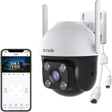 Tenda Telecamera Wi-Fi Esterno 2K+, Rilevamento di Veicoli/Persone/Movimenti, Vi