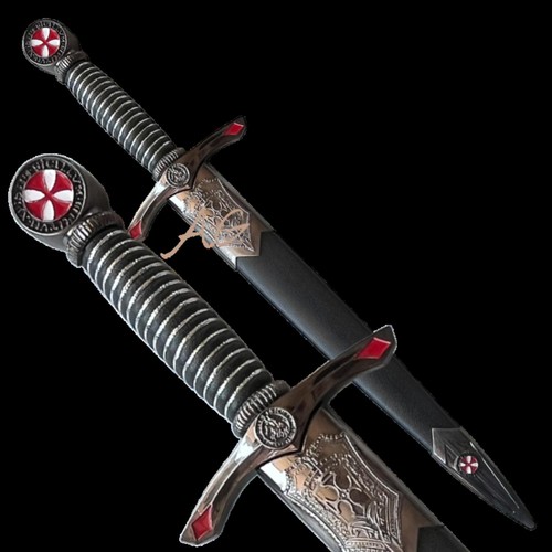 Pugnale templare pomo croce - templare,