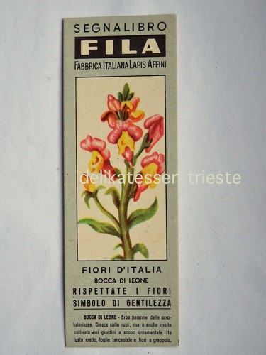 Segnalibro fila fiori italia - fila,
