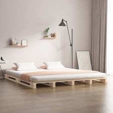 vidaXL Letto a Pallet 140x190