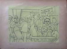 Giuseppe Viviani litografia Tabarin  '64 76x56 firmata numerata pubblicata