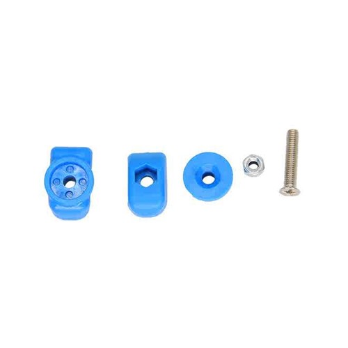 Appendiabiti blu pulsante