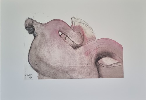 Henry moore reclining - "reclining, "