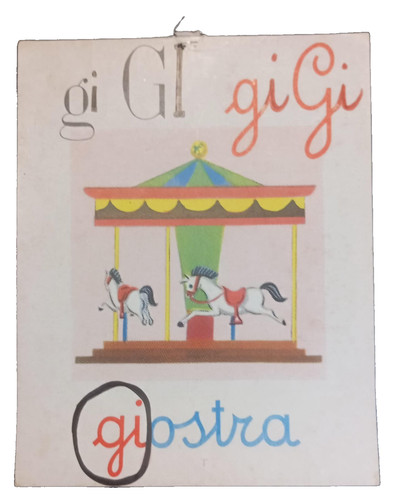 Cartello alfabetiere per - /,