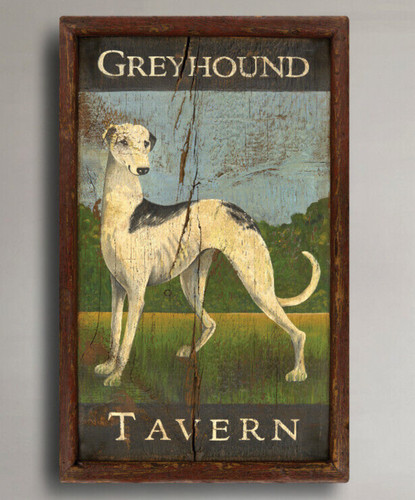 Vintage pub sign greyhound - vintage,