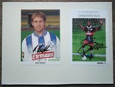 4 autografi Saba Bayern Peter Heidler Seeber KSC Paulo Rink LEV firmati #150