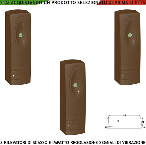 Rivelatore impatto marrone - marrone, 3
