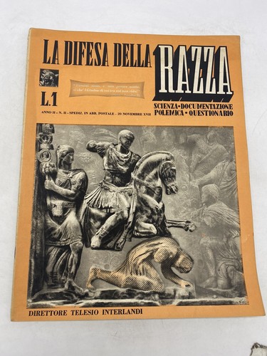 Difesa della razza anno - della,