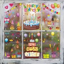 Adesivi Statici Compleanno