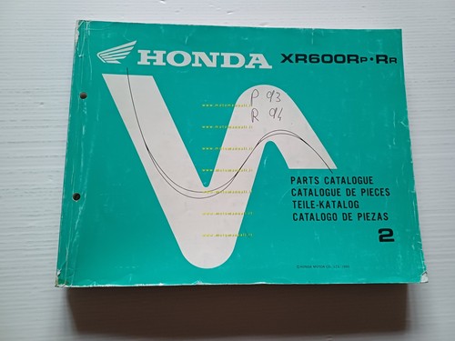 Honda 600 1993 catalogo - r,
