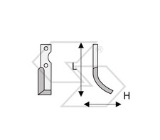 20 x ZAPPETTE ZAPPE MOTOZAPPA MOTOCOLTIVATORE FORT SCARABEO H72 L210 40x5