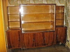 Libreria anni '50. Con vetro (vedere bene ultima foto). SOLO RITIRO