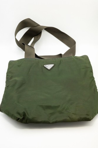 Borsa tote prada verde nylon - borsa,