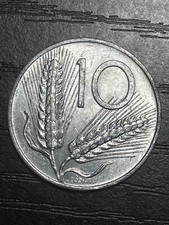 Italy Italia 10 Lire 1956