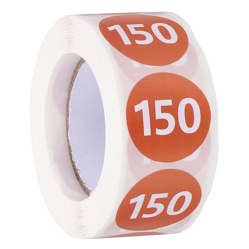 500 pezzi rotolo adesivi - pezzi,