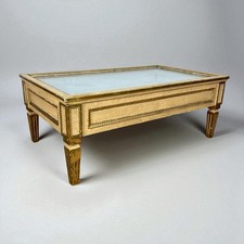 Tavolino da salotto vetro bacheca antico tavolo vetrina basso stile neoclassico