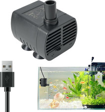 Mini Pompa Dell'Acqua per Acquario, Piccola (200 L/H, 1-3 W), Pompa per Fontana 