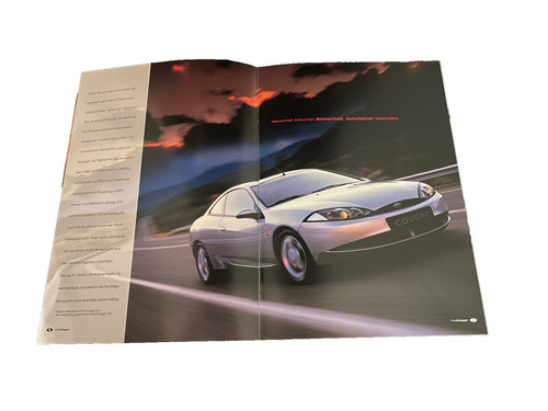 Brochure depliant ford cougar - brochure,