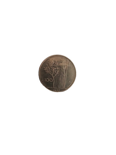 Moneta 100 lire 1977 - lire, 1977-