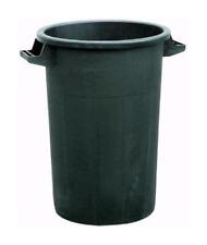 BIDONE NERO LT 75 RIFIUTI IMMONDIZIA PLASTICA MANIGLIE GIARDINO CONTENITORE NERO