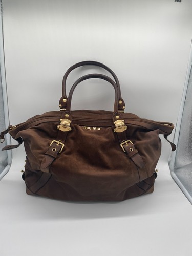 Borsa miu bow scamosciata - bow,