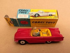 CORGI TOYS 215S "Ford Thunderbird Sports" vintage anni 60, scatola originale, GT. BRITAI