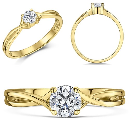 9ct oro giallo fidanzamento - 9ct,