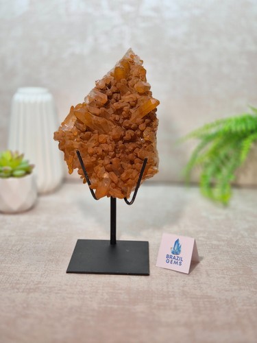 Cluster tangerine quartz - cluster,