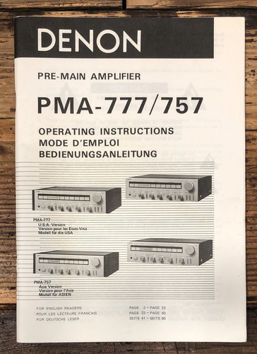 Denon pma 757 - denon, pma-757
