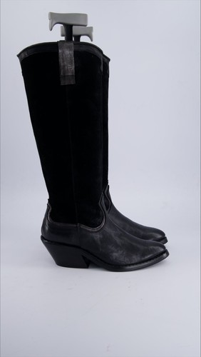 Stivaletto ovye camoscio nero - camoscio,
