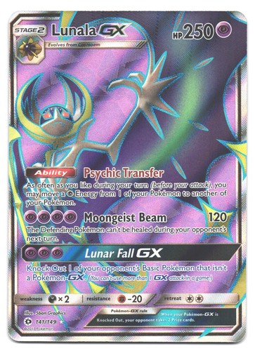 Lunala 141 149 pokemon - gx,